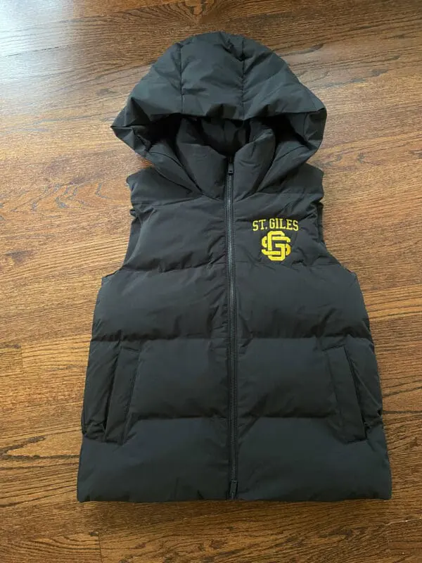 Adult Black Puffer Vest